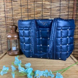 Michael Kors Stirling Large Puffy Tote Bag with metal detail